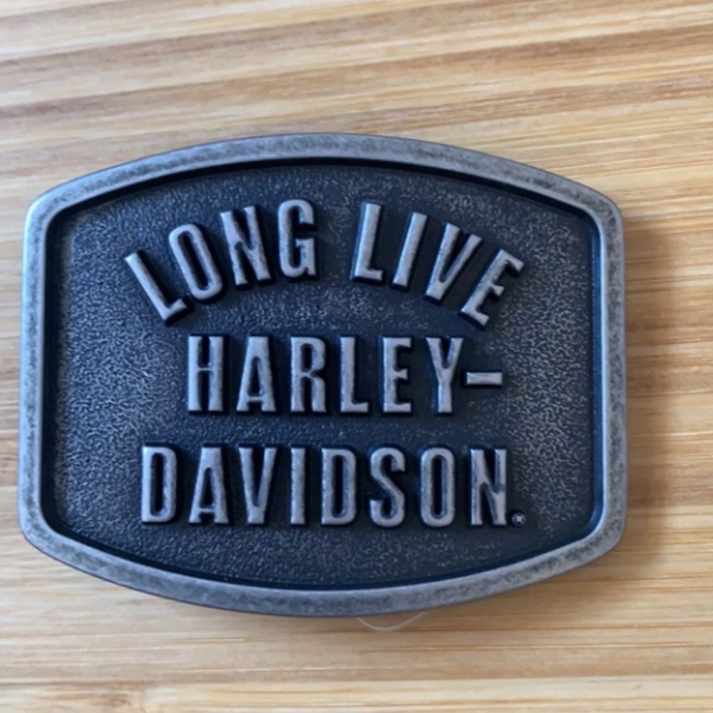 New Harley-Davidson long live buckle